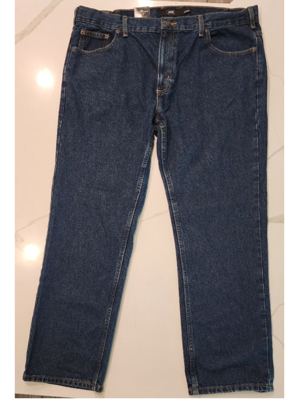 Men's Berkley Jensen Relaxed Straight Fit Jeans 40x30 Dark Stonewash Denim NWT